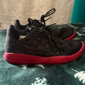 Red bottom Jordan sneakers